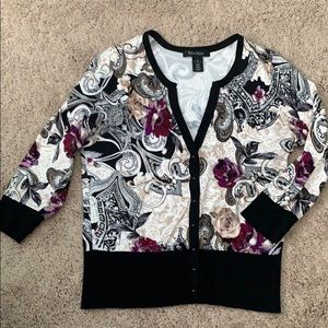 WHBM printed cardigan